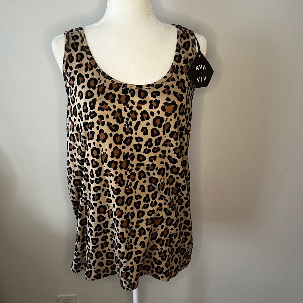Animal print tank new with tags
